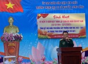 Sinh hoạt kỷ niệm 79 năm ngày thành lập Quân đội Nhân dân Việt Nam