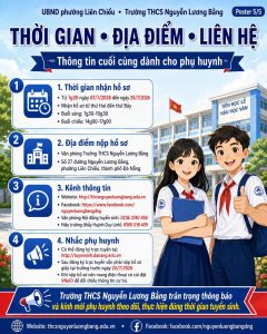 THÔNG BÁO CHÍNH THỨC TUYỂN SINH LỚP 6 NĂM HỌC 2026-2027