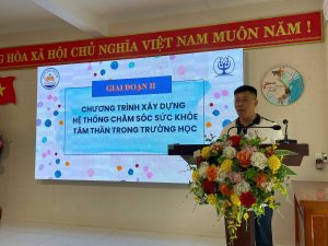 KHAI MẠC GIAI ĐOẠN 2 CHƯƠNG TRÌNH THÍ ĐIỂM CHĂM SÓC SỨC KHỎE TÂM THẦN TẠI TRƯỜNG THCS NGUYỄN LƯƠNG BẰNG